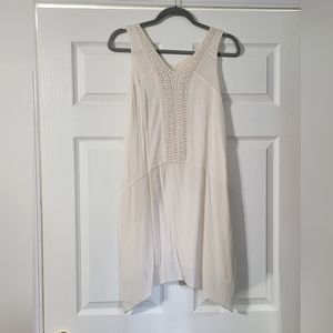 Cato cream shift dress with beading and embroidery, Girls XL (18)